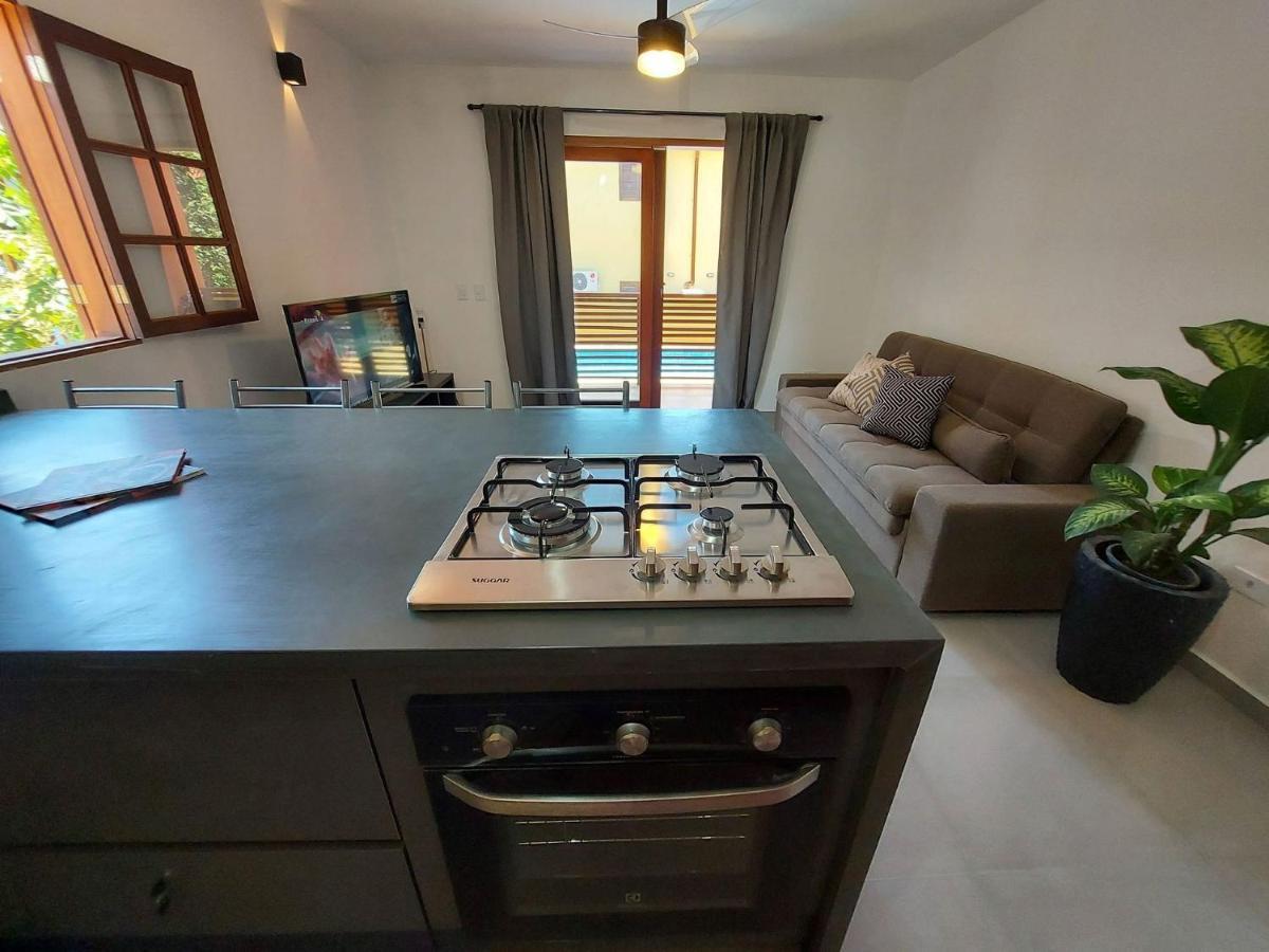 Apartamento Mamanguá - Flat Com Piscina, 50mts Da Praia, Cozinha Gourmet, Churrasqueira Privativa, Ar Con, Wifi, Netflix, Garagem *